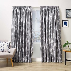 Adelaide Cement - Readymade Lined Pencil Pleat Curtain