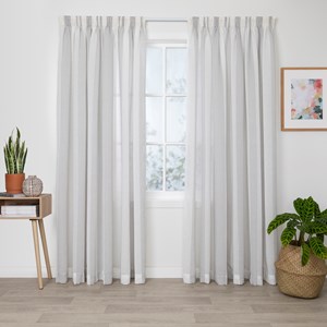 Atlanta Cloud - Readymade Sheer Pencil Pleat Curtain