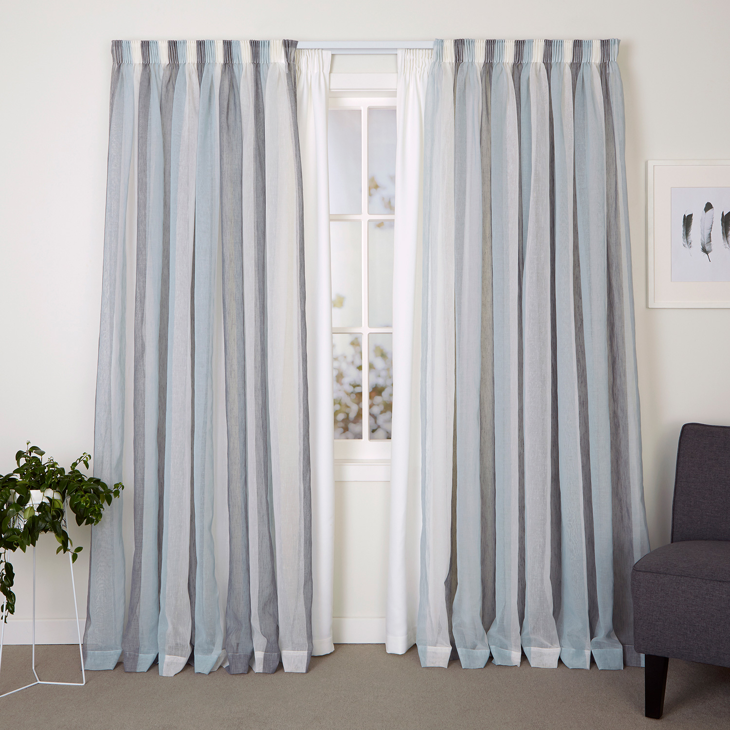 How to line ready made eyelet curtains