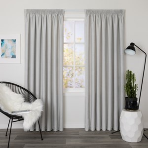 Archer Stone - Readymade Thermal Pencil Pleat Curtain