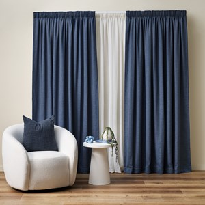Celeste Coast - Readymade Blockout Pencil Pleat Curtain