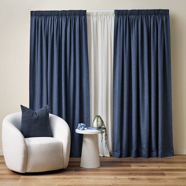 Celeste Coast - Readymade Blockout Pencil Pleat Curtain
