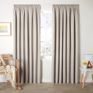 Cosmo Pumice - Readymade Blockout Pencil Pleat Curtain