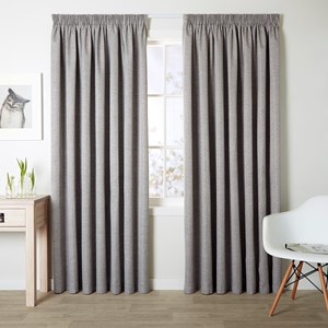 Cosmo Smoke - Readymade Blockout Pencil Pleat Curtain