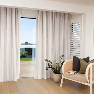Munich Stone - Readymade Lined Pencil Pleat Curtain